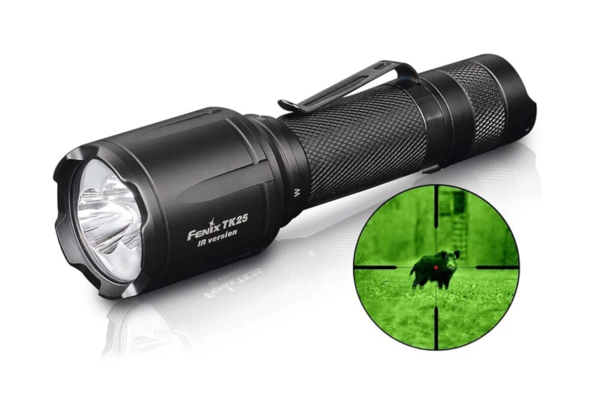 Fenix TK25 ინფრაწითელი ფარანი, 1000 ლუმენი, 225 მეტრი, 110 საათი