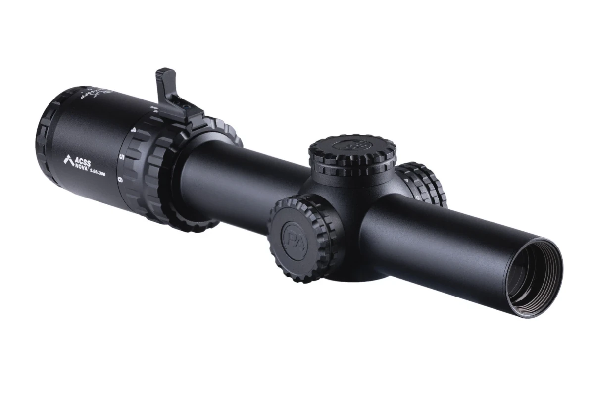 Primary Arms SLx 1-6×24 SFP Gen IV LPVO - ACSS NOVA 5.56/.308 Fiber Wire სამიზნე ბადე