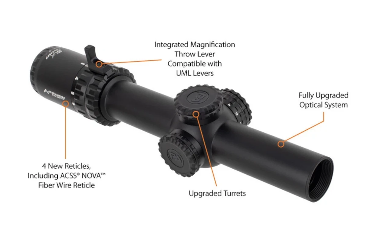 Primary Arms SLx 1-6×24 SFP Gen IV LPVO - ACSS NOVA 5.56/.308 Fiber Wire სამიზნე ბადე - Image 2